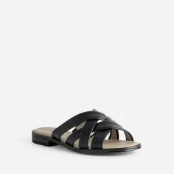Caprice Mules/Tongs^Mule e cuir brides souples NOIR