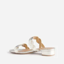 Eram Mules/Tongs|Sandales^Mule dée à brides entrelacées OR