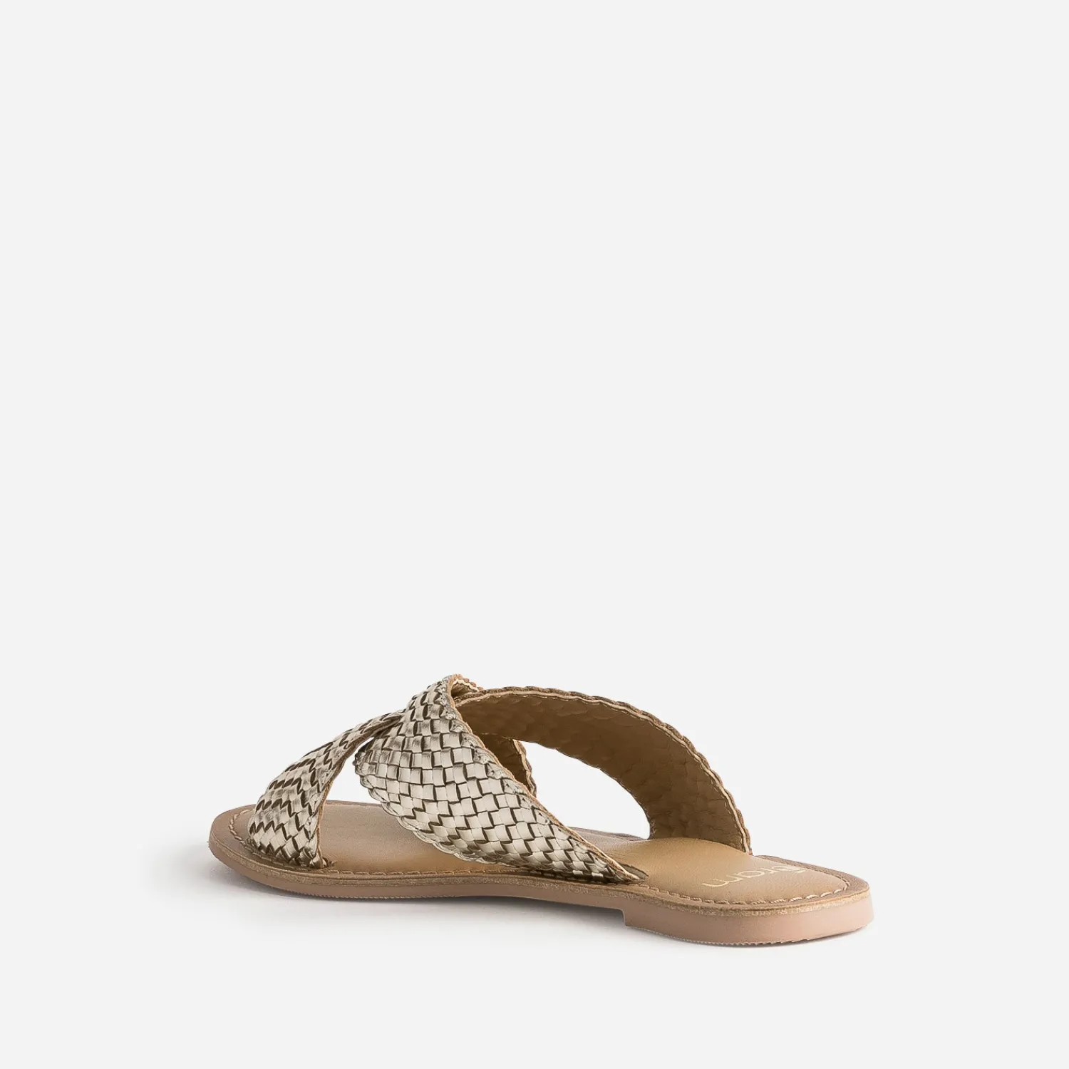 Eram Mules/Tongs|Sandales^Mule dée en cuir tressé OR