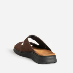 FRANCE ARNO Nu-Pieds/Sandales^Mule FRANCE ARNIO cuir à scratchs MARRON