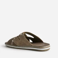 Eram Nu-Pieds/Sandales^Mule bi matière MARRON