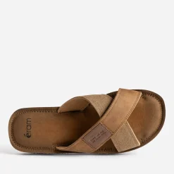 Eram Nu-Pieds/Sandales^Mule brides croisées MARRON