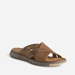 Eram Nu-Pieds/Sandales^Mule cuir MARRON