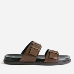Eram Nu-Pieds/Sandales^Mule en cuir MARRON