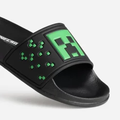 4723 Sandales^Mule MINECRAFT e et verte NOIR
