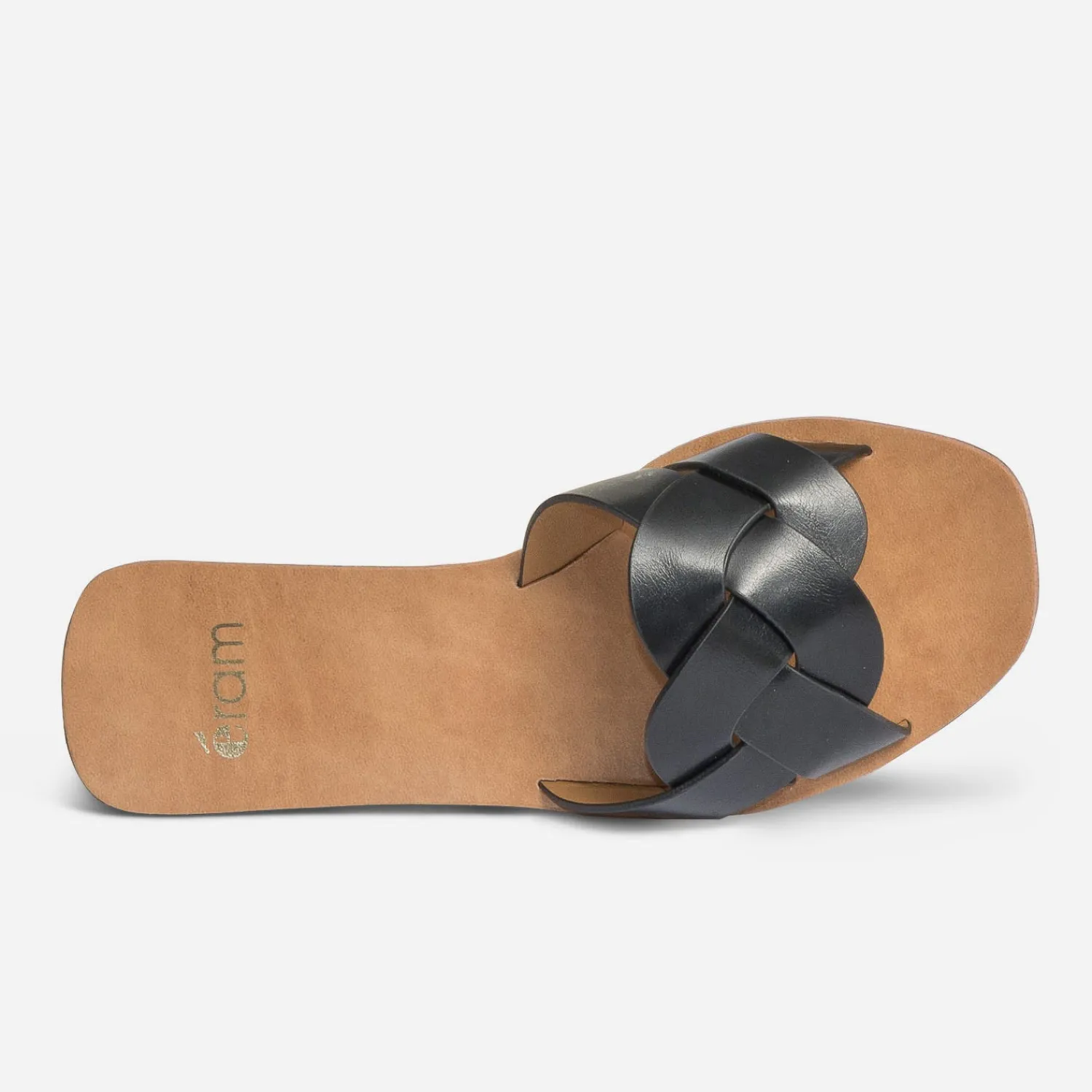 Eram Mules/Tongs^Mule e à bride tressée NOIR