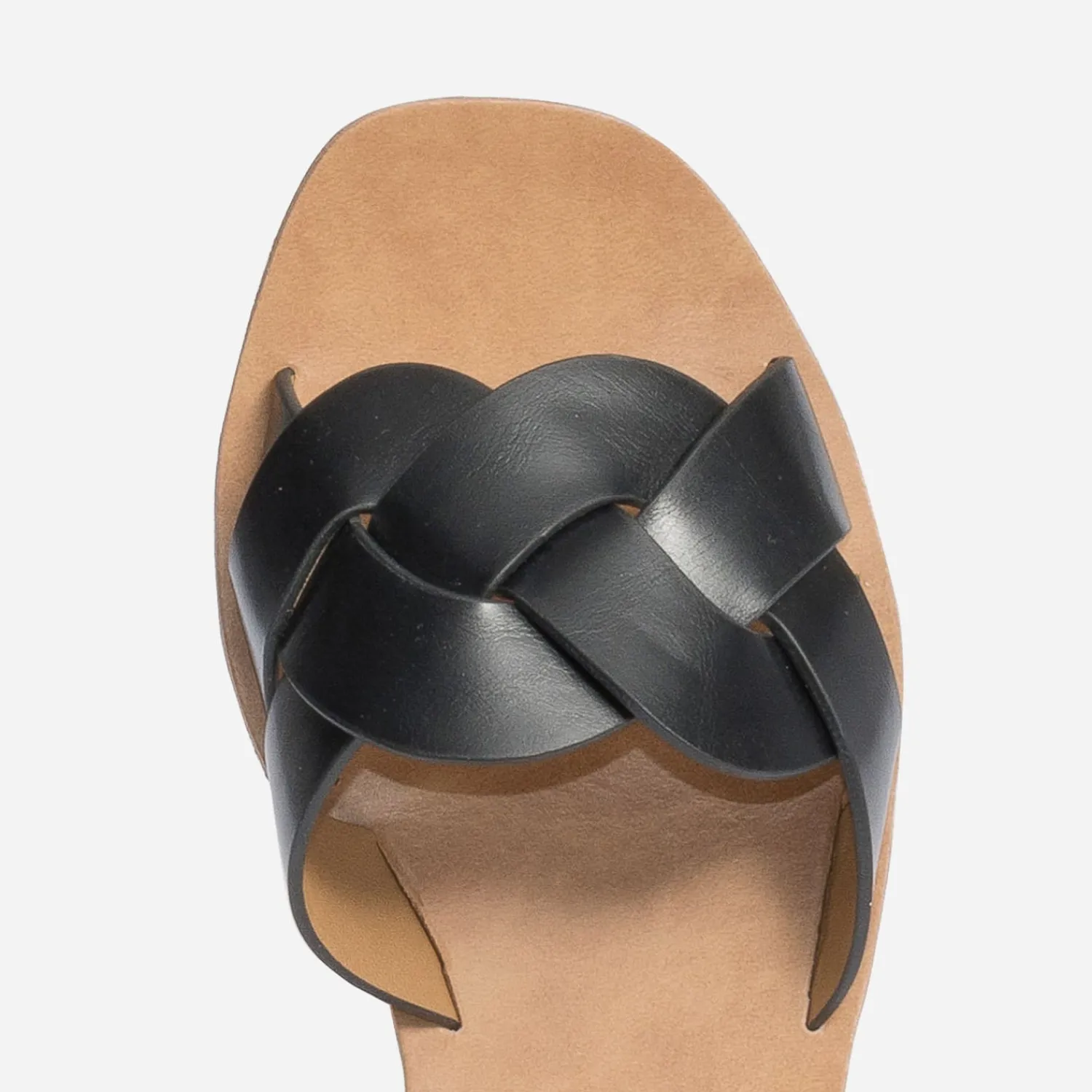 Eram Mules/Tongs^Mule e à bride tressée NOIR