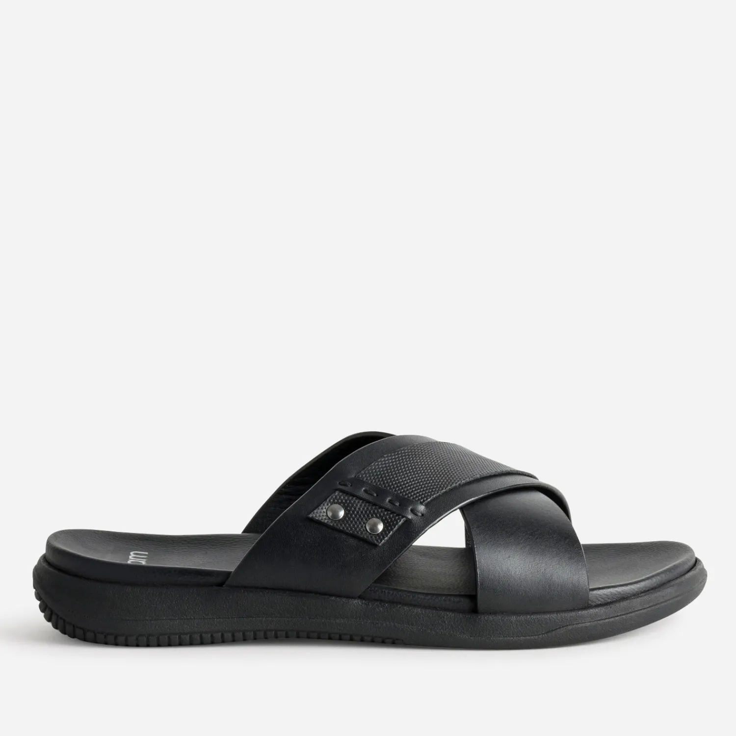 Eram Nu-Pieds/Sandales^Mule e cuir brides croisées NOIR