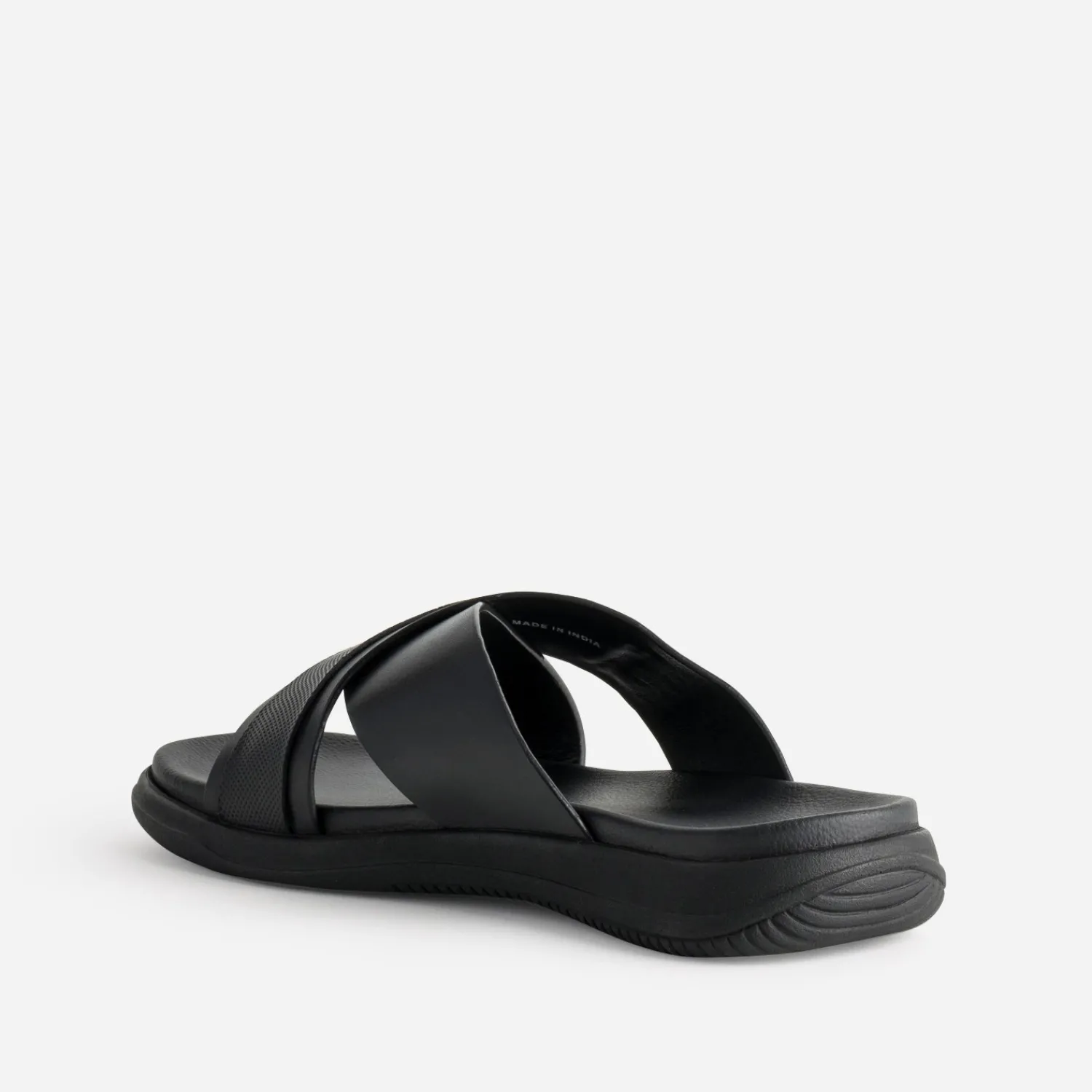 Eram Nu-Pieds/Sandales^Mule e cuir brides croisées NOIR