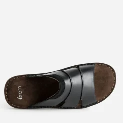 Eram Nu-Pieds/Sandales^Mule e cuir semelle cuir velours marron NOIR