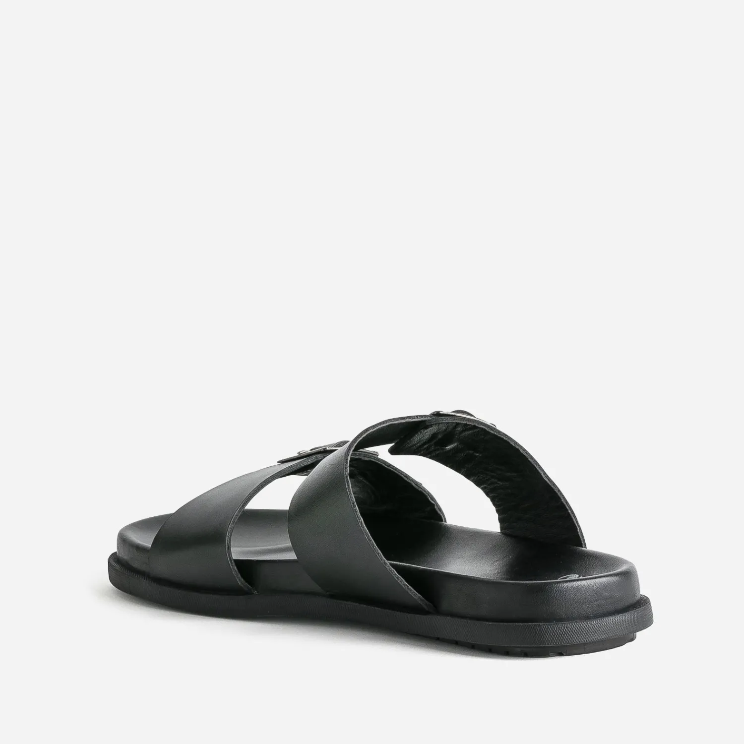 Eram Nu-Pieds/Sandales^Mule e en cuir NOIR