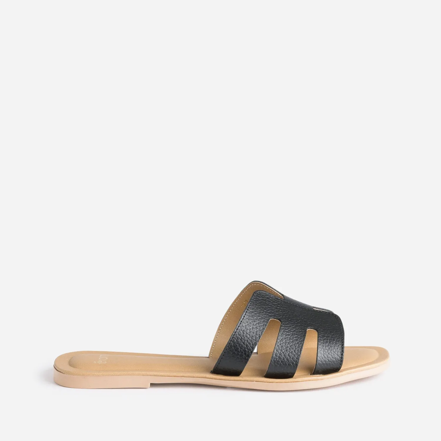 Eram Mules/Tongs|Sandales^Mule e en cuir grainé NOIR