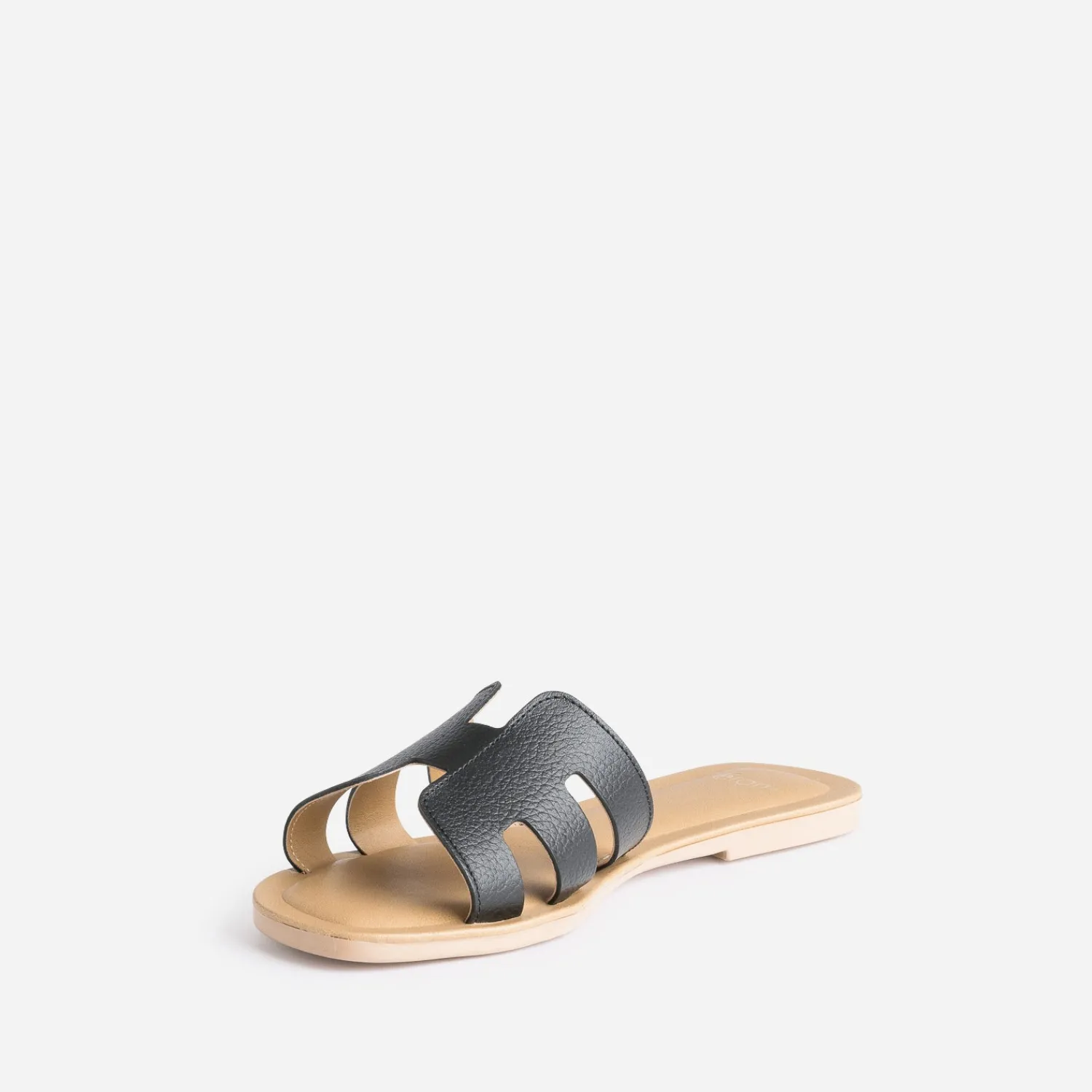 Eram Mules/Tongs|Sandales^Mule e en cuir grainé NOIR
