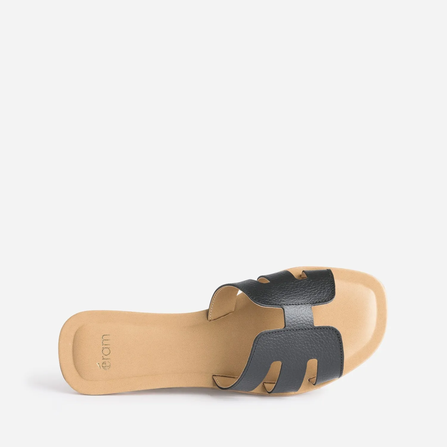 Eram Mules/Tongs|Sandales^Mule e en cuir grainé NOIR