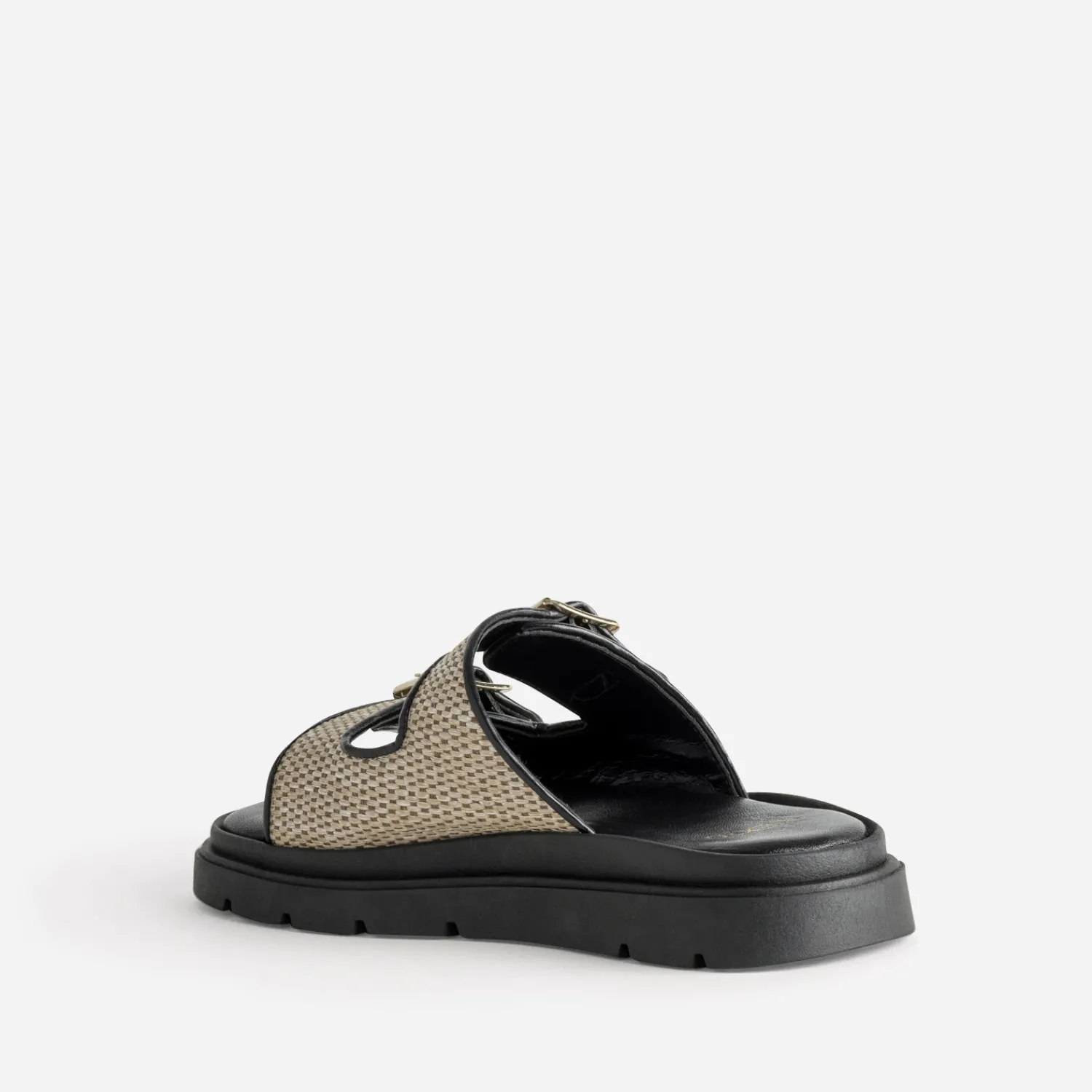 Eram Mules/Tongs|Sandales^Mule TEXTO effet raphia BEIGE