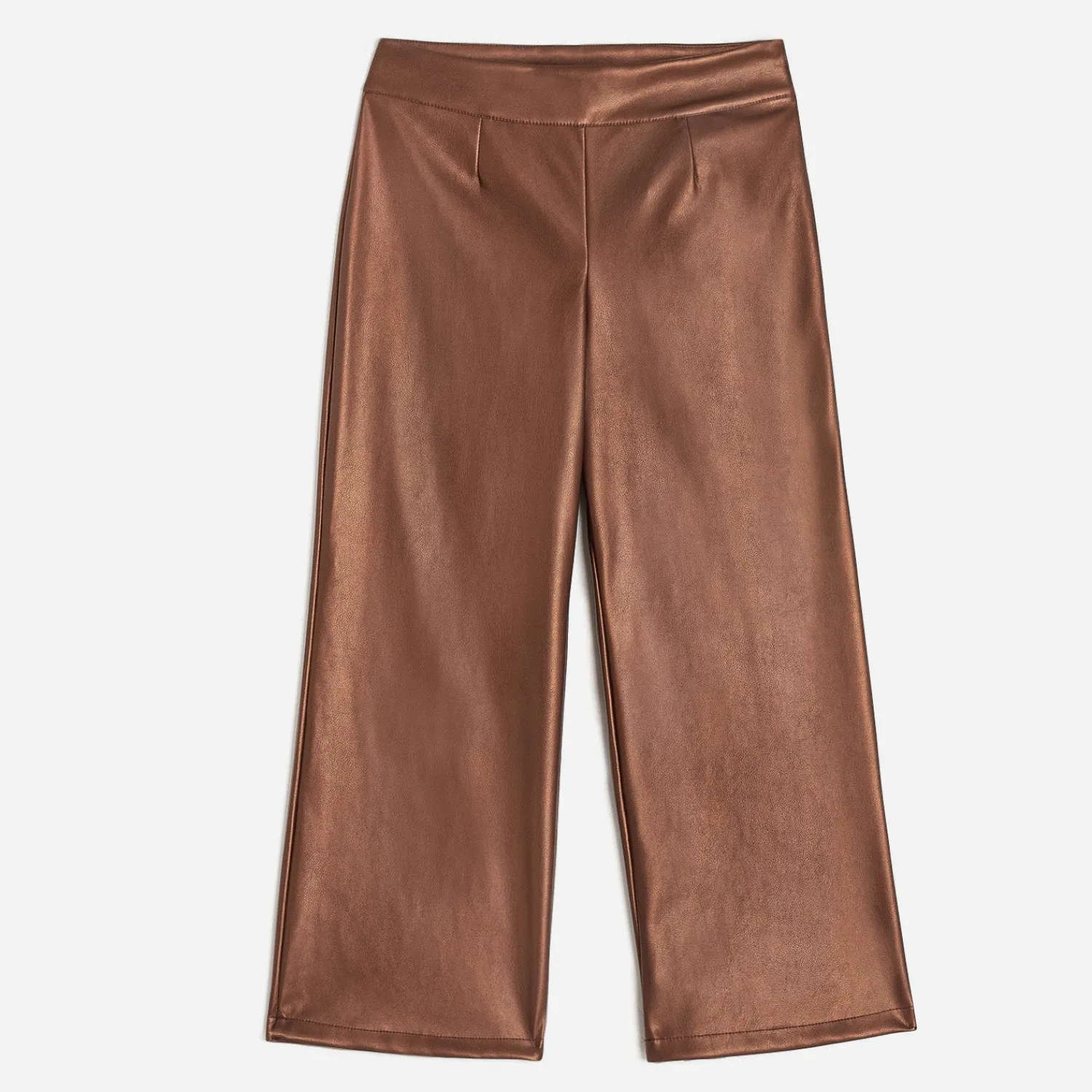Texto Pantalons & Jeans^Pantalon large marron métallisé OR
