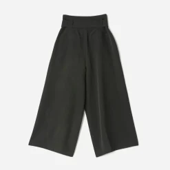 Texto Pantalons & Jeans^Pantalon taille haute cropped et large NOIR