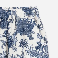 Texto Pantalons & Jeans^Pantalon écru imprimé palmiers BLEU