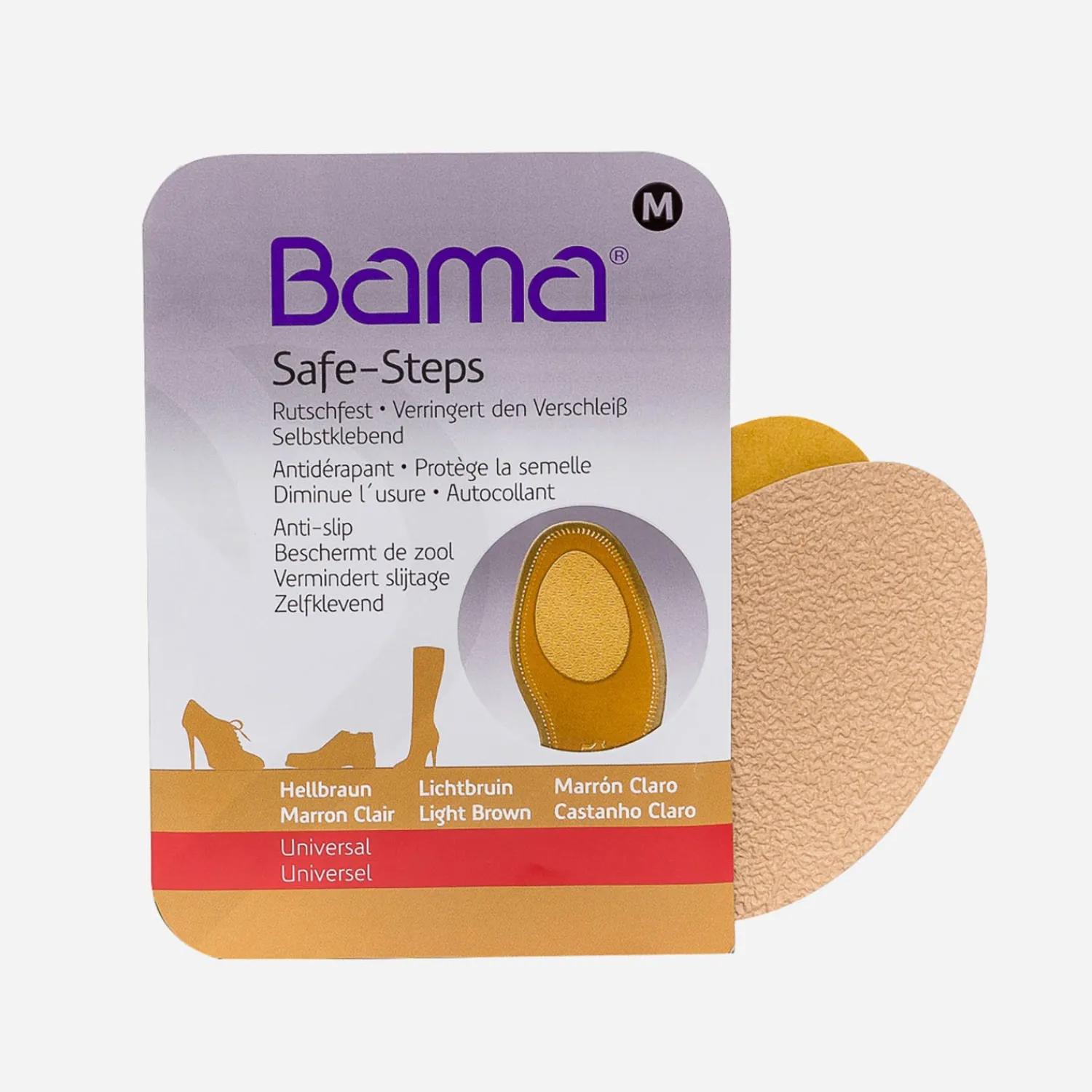 Bama Produits Entretien|Produits Entretien^Patins anti-glisse autocollants MARRON