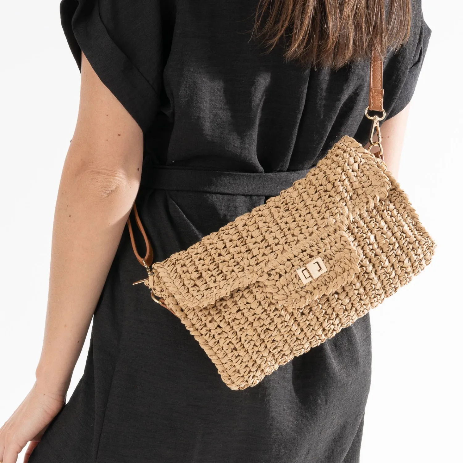 Eram Pochettes|Sacs À Main^Pochette paille tressée BEIGE
