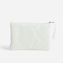 Eram Pochettes|Petite Maroquinerie^Pochette écrue à message doré BLANC