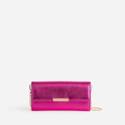 Eram Petite Maroquinerie^Pochette fuchsia métallisée ROSE
