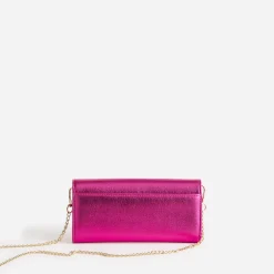 Eram Petite Maroquinerie^Pochette fuchsia métallisée ROSE
