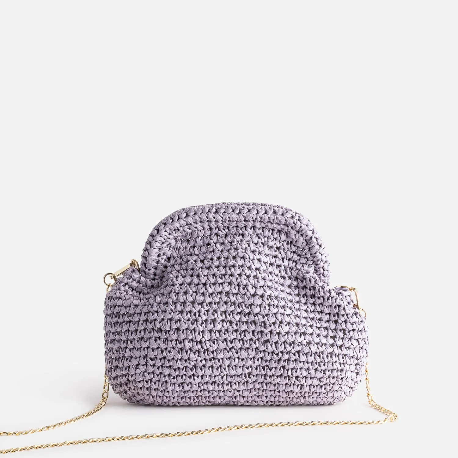 Eram Pochettes|Sacs À Main^Pochette minaudière lilas en paille papier VIOLET