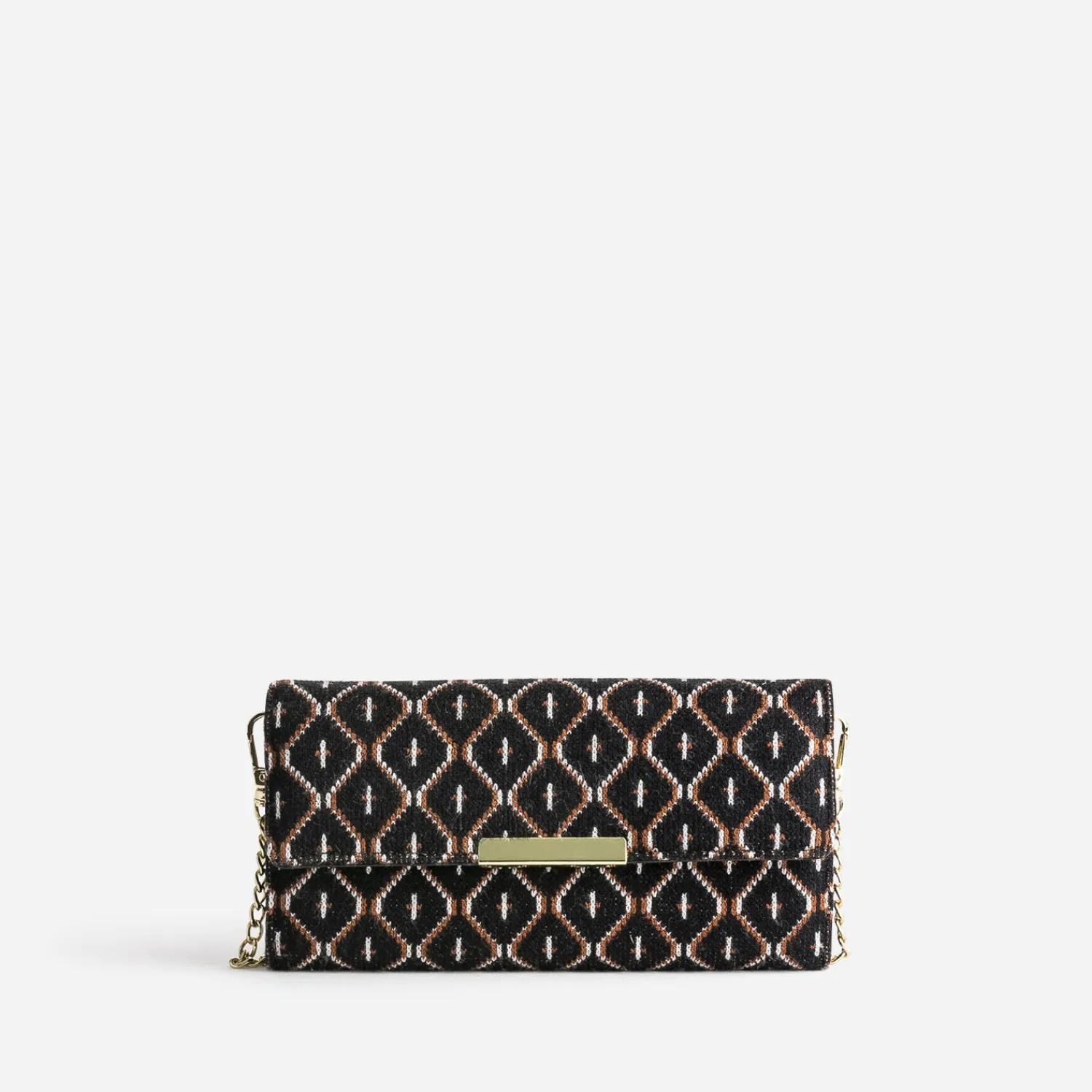 Eram Pochettes|Petite Maroquinerie^Pochette e en textile à motif graphique NOIR
