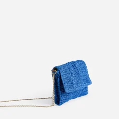 Eram Pochettes|Sacs À Main^Pochette souple e en paille BLEU