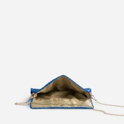 Eram Pochettes|Sacs À Main^Pochette souple e en paille BLEU