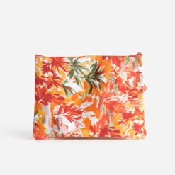 Texto Petite Maroquinerie^Pochette blanche imprimé feuillage MULTICOLORE