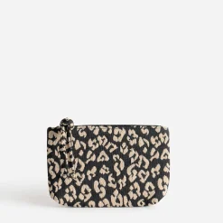 Texto Petite Maroquinerie^Pochette e à motif lépard NOIR
