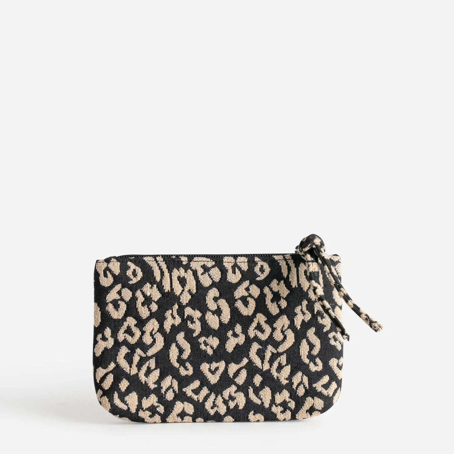 Texto Petite Maroquinerie^Pochette e à motif lépard NOIR