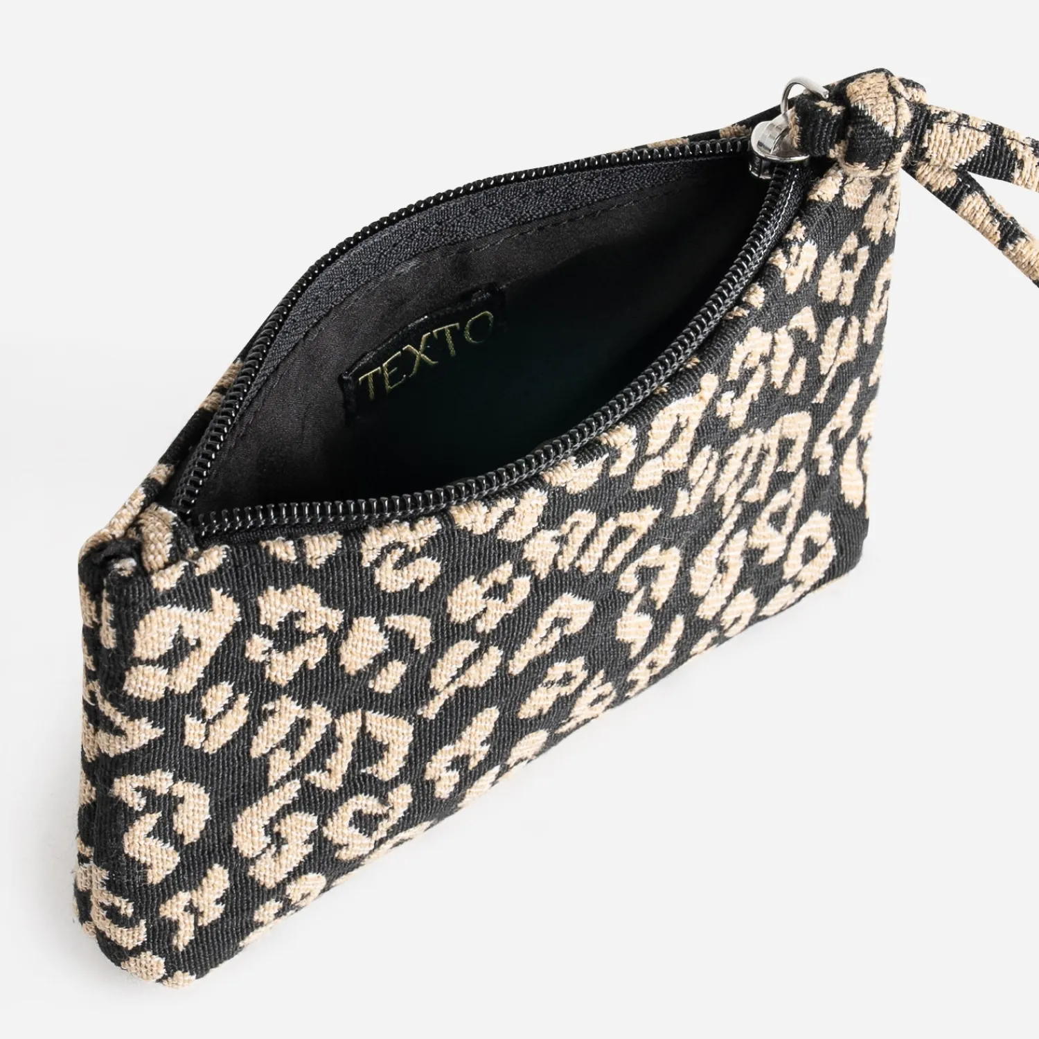 Texto Petite Maroquinerie^Pochette e à motif lépard NOIR