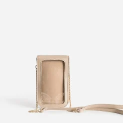 Texto Pochettes|Petite Maroquinerie^Pochette-téléphone tactile BEIGE