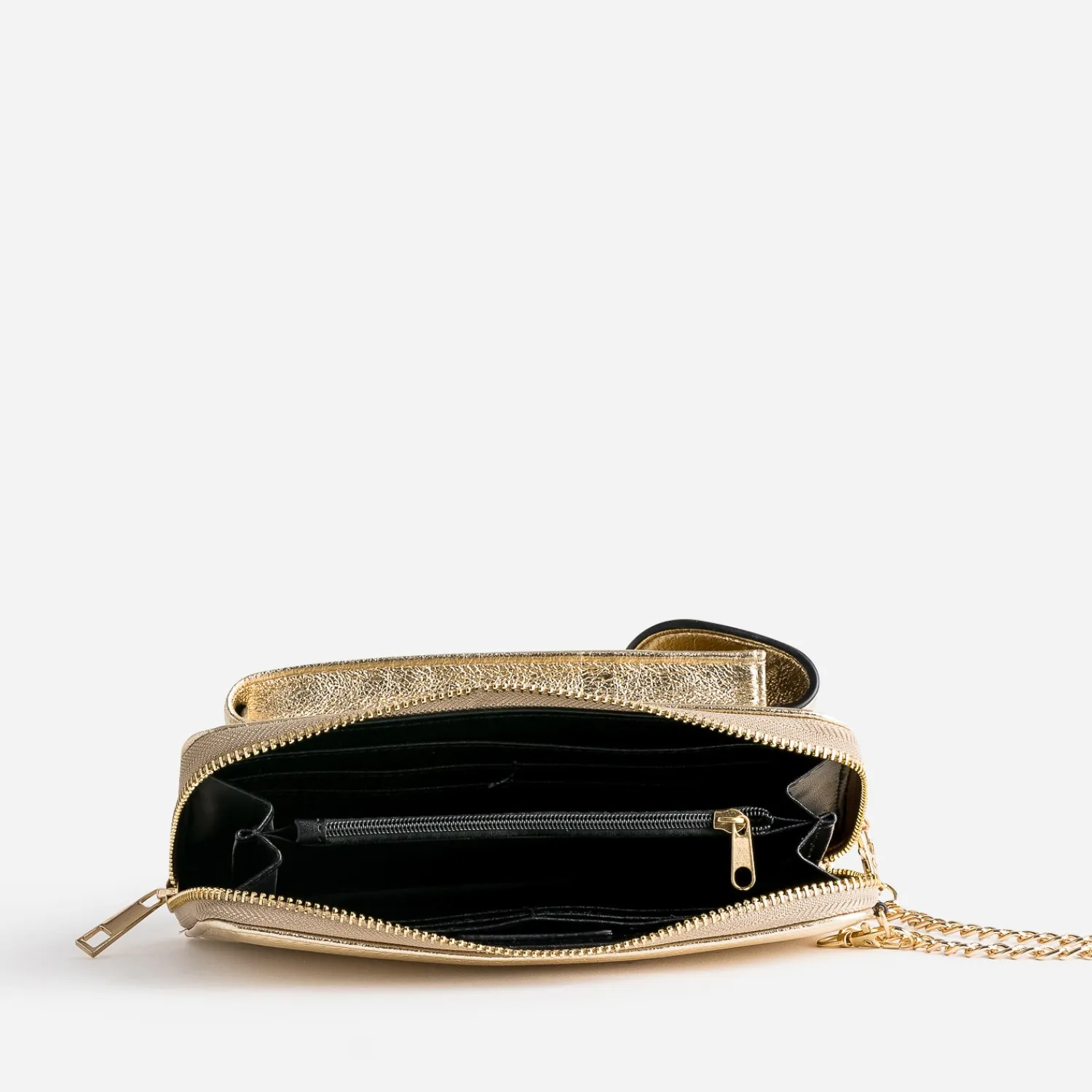 Texto Pochettes|Petite Maroquinerie^Pochette-téléphone dé métallisé OR