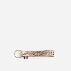 Eram Accessoires^Porte-clés et doré en cuir effet pytho BEIGE