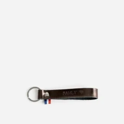 Eram Autres Accessoires^Porte-clés bronze en cuir gravé GRIS