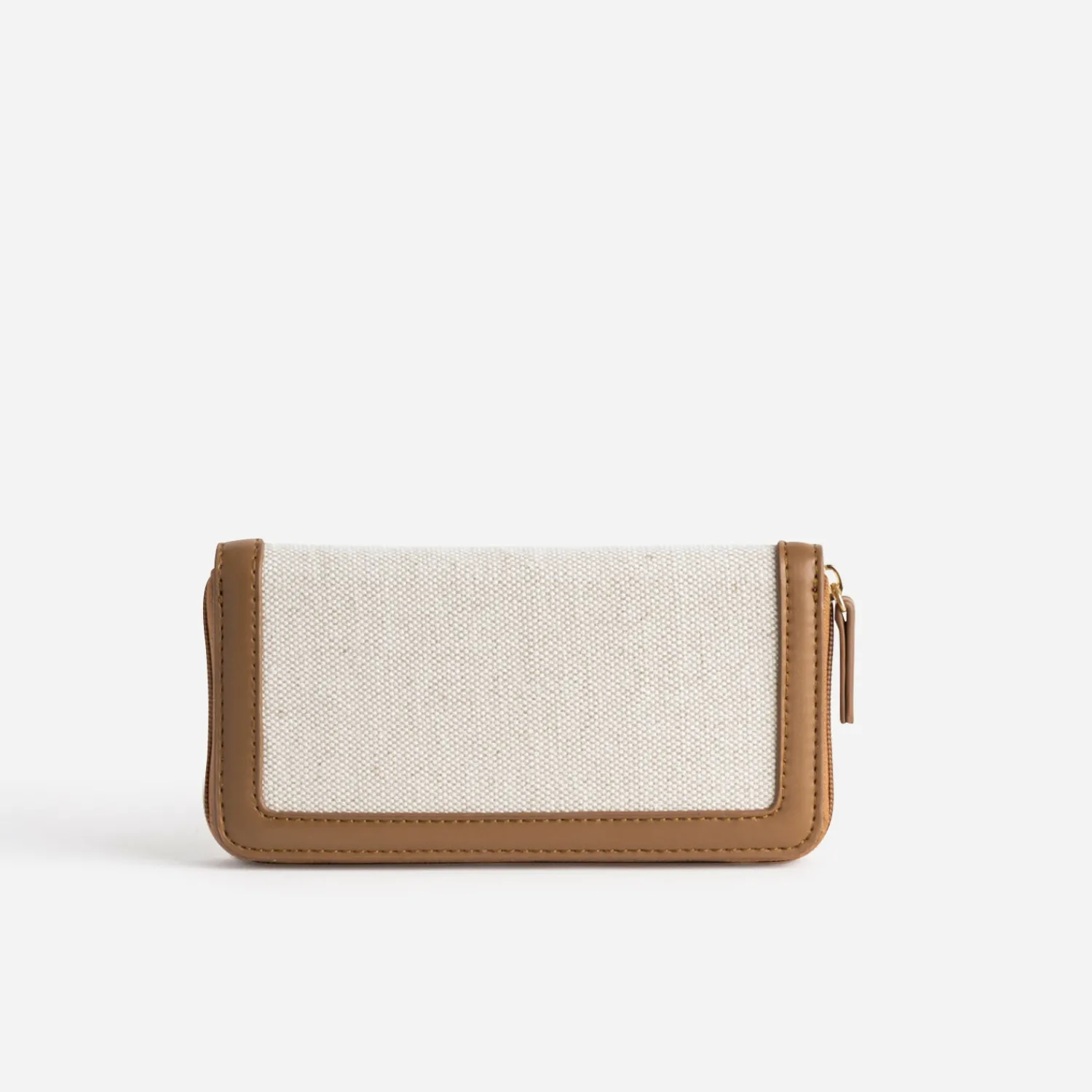 Eram Petite Maroquinerie^Portefeuille beige et cognac bi-matière CAMEL