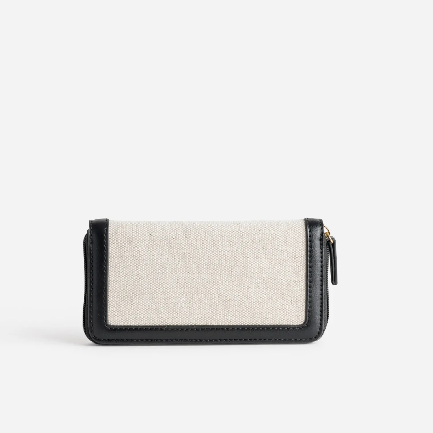 Eram Petite Maroquinerie^Portefeuille beige et bi-matière NOIR