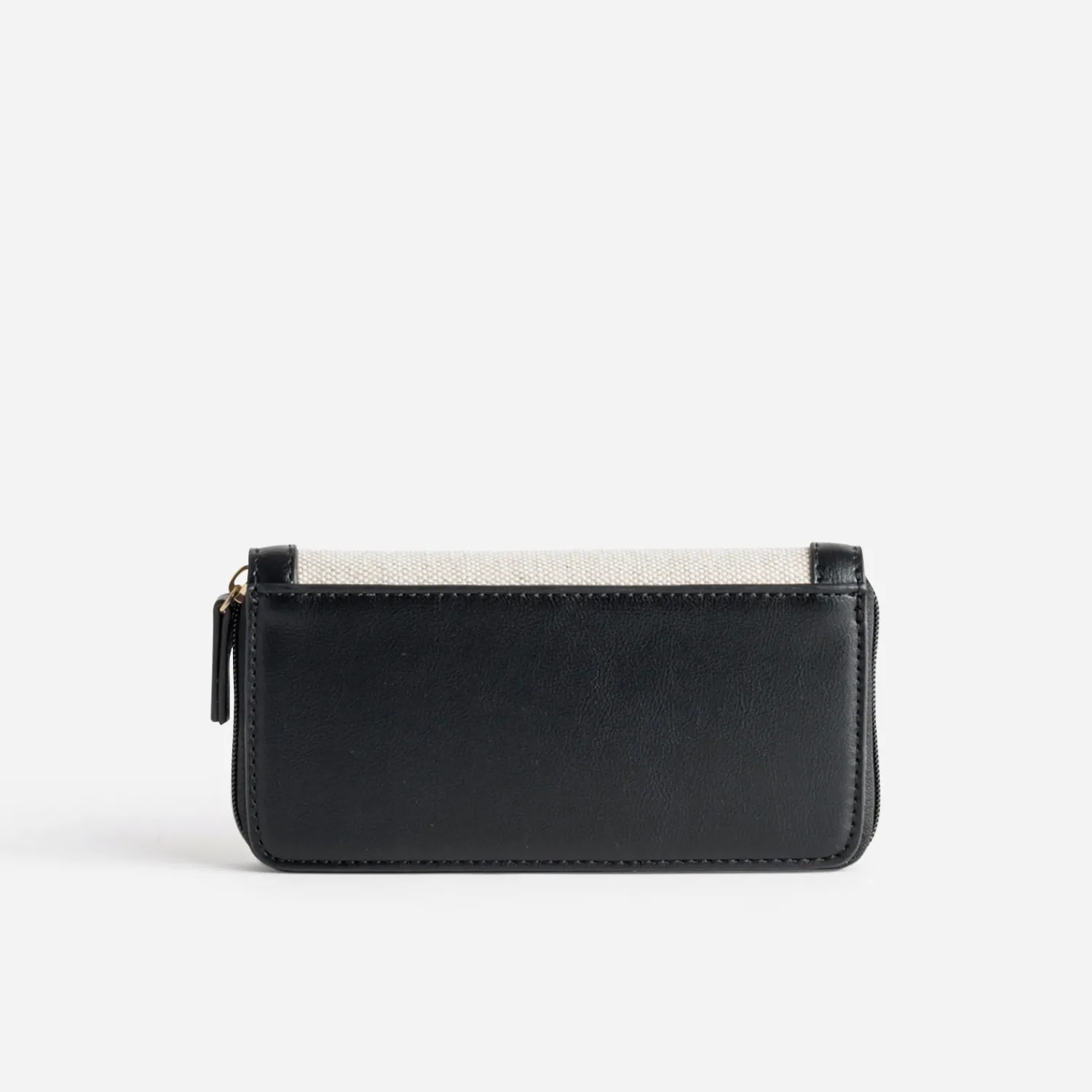 Eram Petite Maroquinerie^Portefeuille beige et bi-matière NOIR