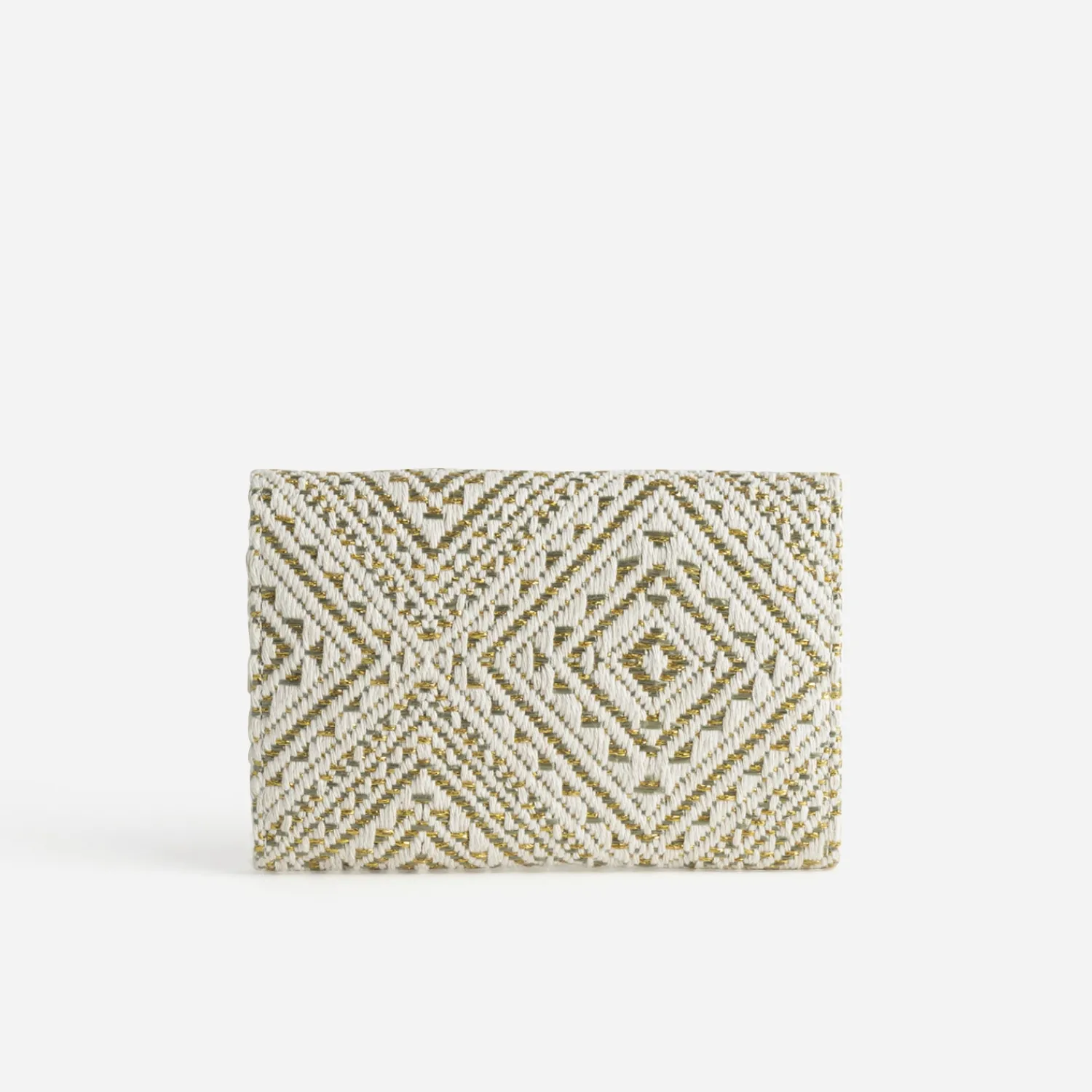 Eram Petite Maroquinerie^Portefeuille écru tressage et doré KAKI
