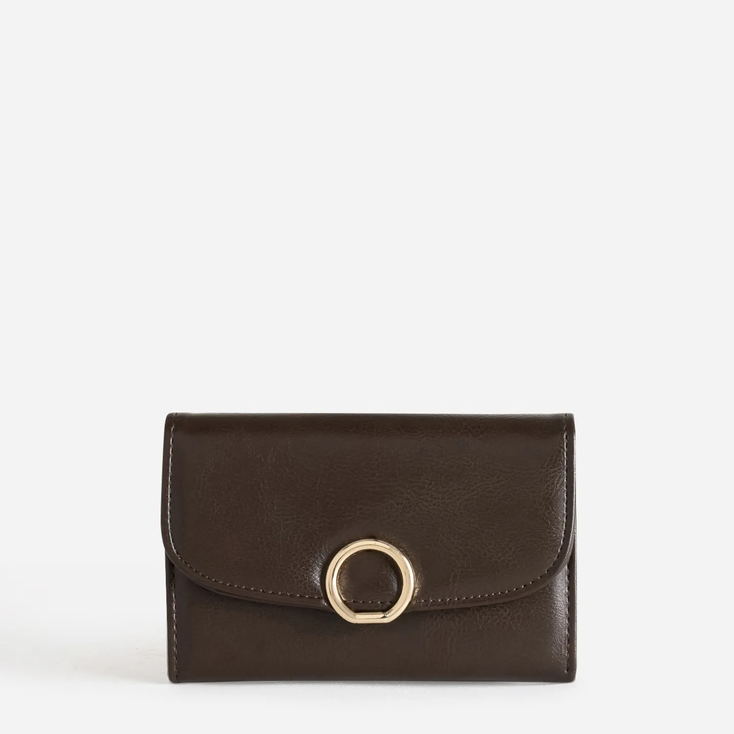 Eram Petite Maroquinerie^Portefeuille détail anneau métal doré MARRON