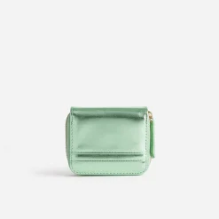 Eram Petite Maroquinerie|Sacs À Main^Porte-monnaie métallisé VERT
