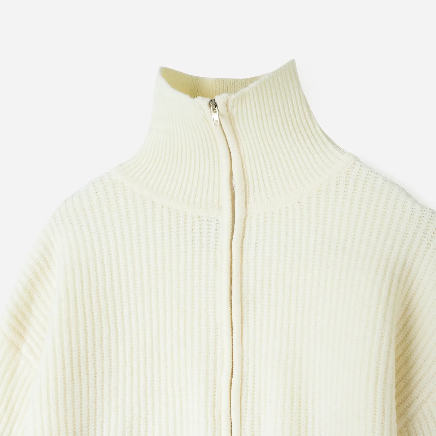 Texto Pulls^Pull marinière écru tricot à col camionneur BLANC