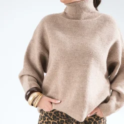 Texto Pulls^Pull oversize BEIGE