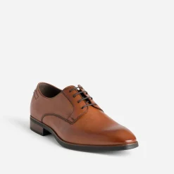 Eram Chaussures De Ville^Richelieu cuir COGNAC