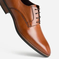 Eram Chaussures De Ville^Richelieu cuir COGNAC