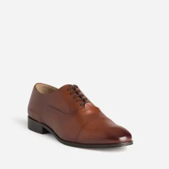 Eram Chaussures De Ville^Richelieu cuir bout droit COGNAC